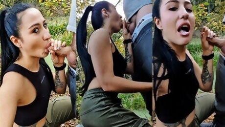 Hiking Vlogger Find a Cock To Suck - Selfie Blowjob